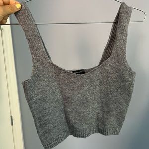 Dynamite grey crop top